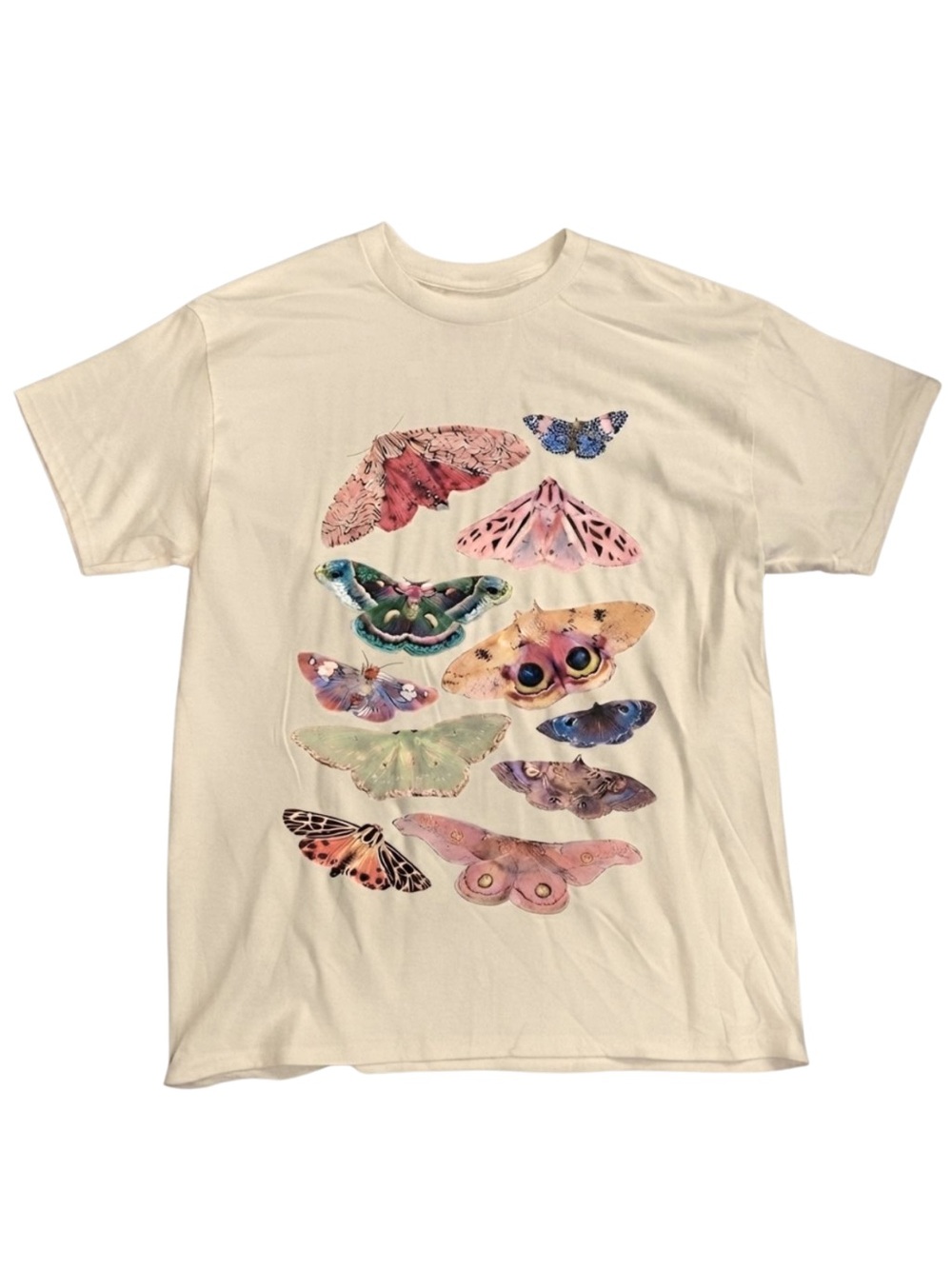 Gildan Cream Butterfly Graphic Tee